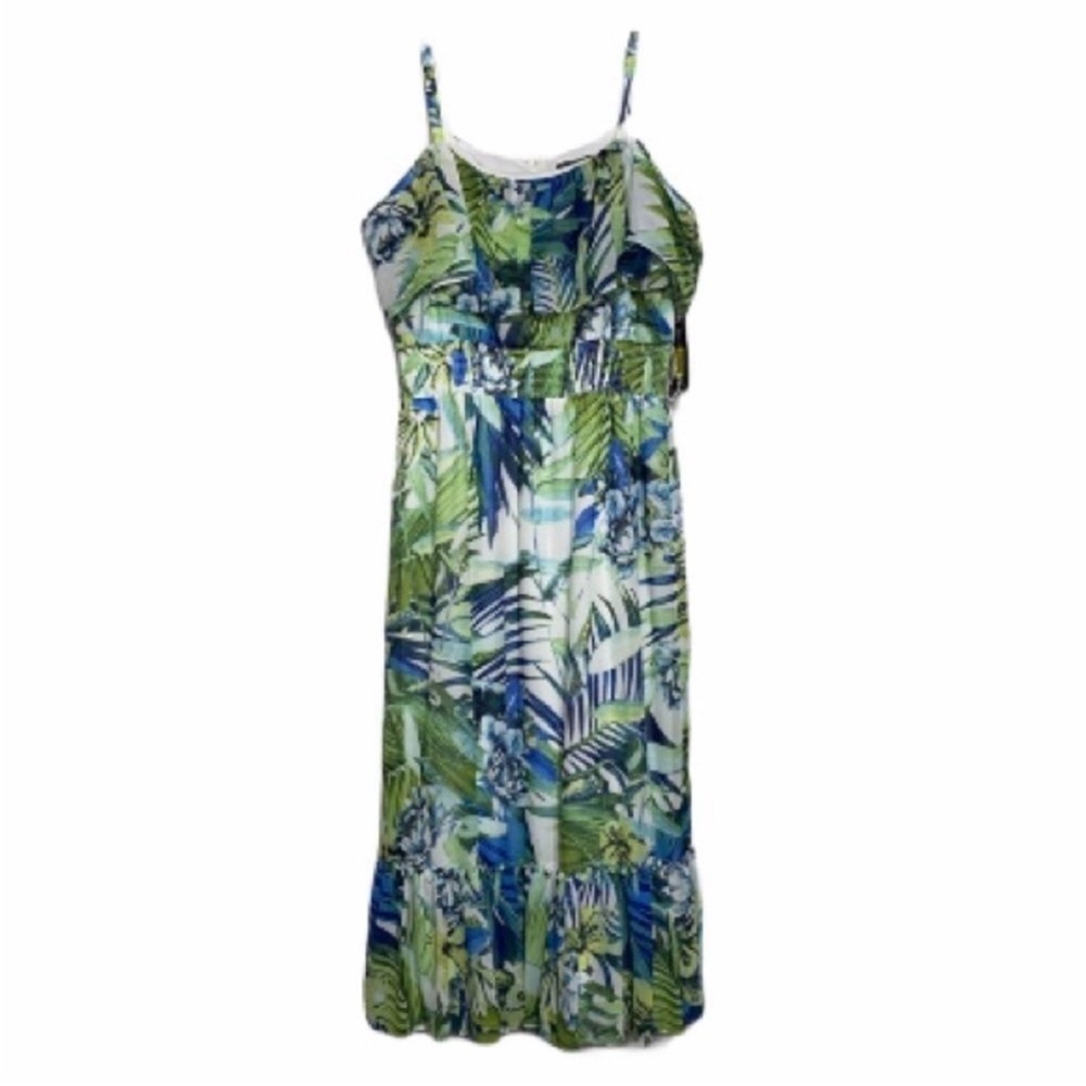 Jessica Howard Tropical Botanical Print Dress